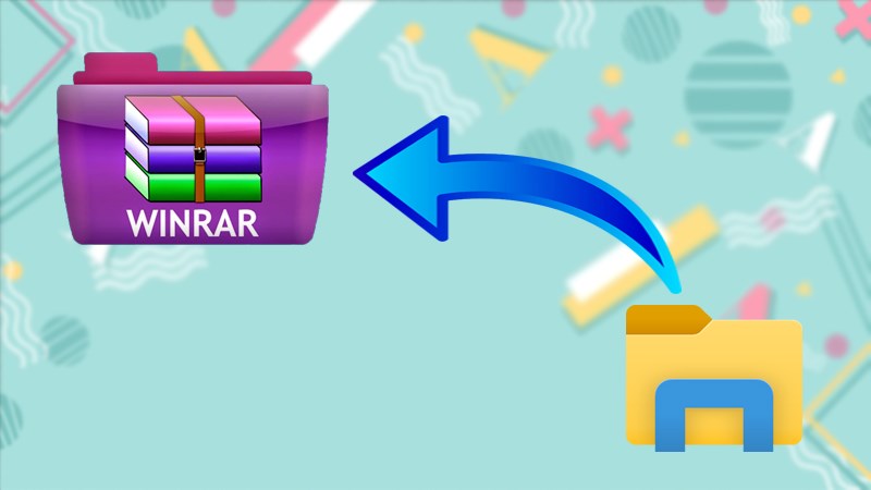 WinRAR rất dễ nén và hoàn tác.