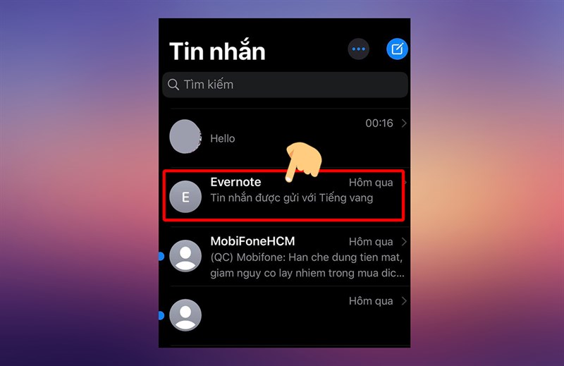  Mở cuộc hội thoại trong iMessage