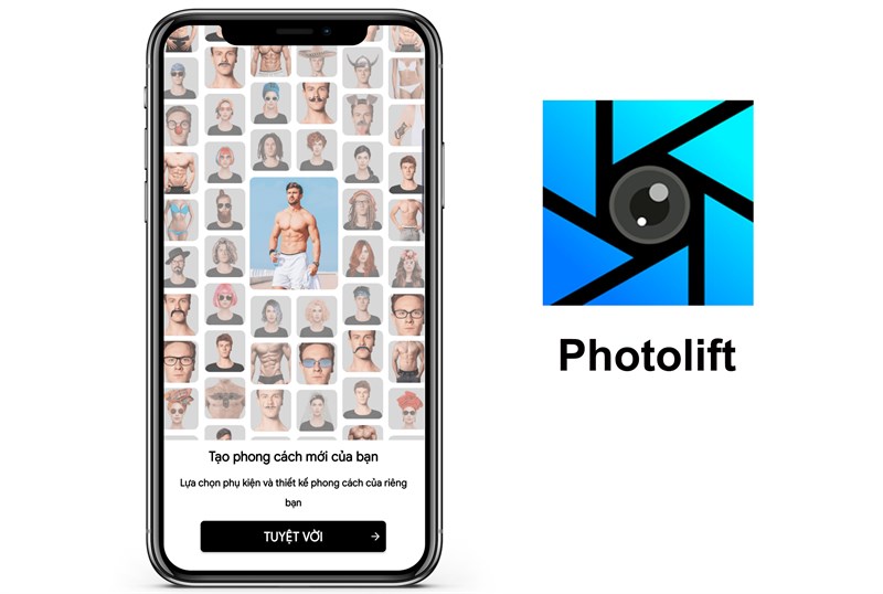 Ứng dụng Photolift - B&oacute;p eo, th&ecirc;m h&igrave;nh săm, x&oacute;a ph&ocirc;ng nền tr&ecirc;n ảnh