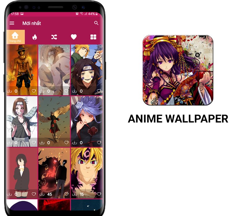 Giới thiệu ứng dụng Anime Wallpaper 