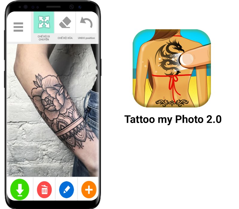 Giới thiệu ứng dụng Tattoo my photo 2.0