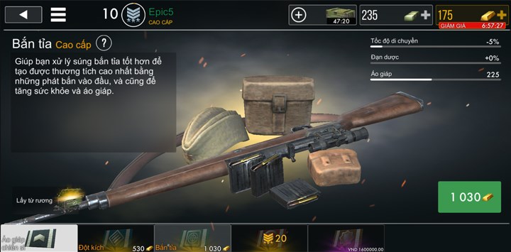 Bộ dụng cụ hỗ trợ cho l&iacute;nh bắn tỉa