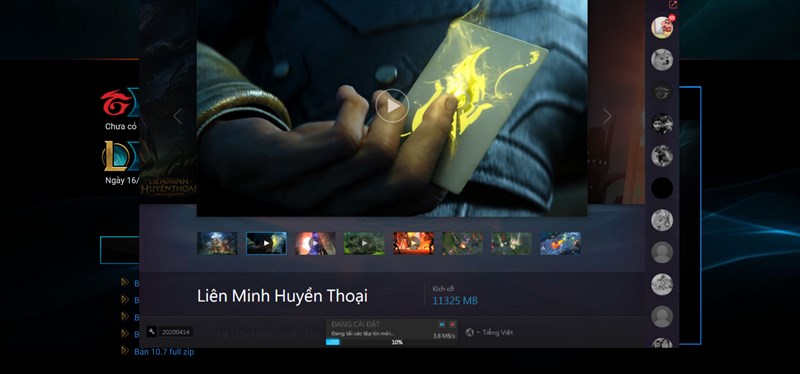 Chờ game tải xuống