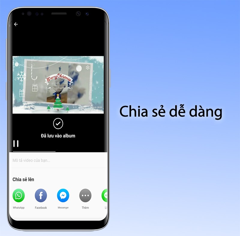 Chia sẻ video bạn tạo trên VivaVideo với mọi người