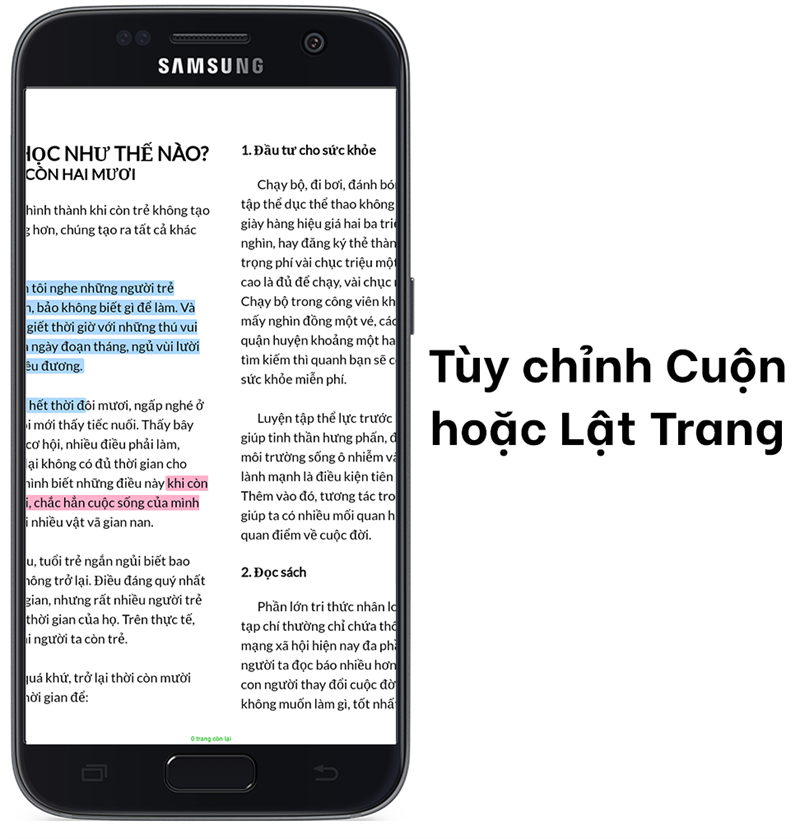  Tùy chỉnh Cuộn hoặc Lật Trang