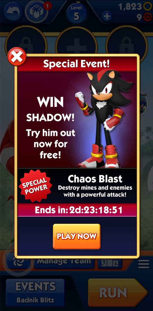 Shadow với dáng vẻ cực ngầu trong sự kiện đặc biệt diễn ra hàng ngày 