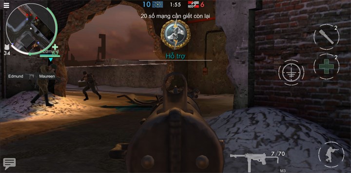 Pha sấy đối thủ với khẩu M3