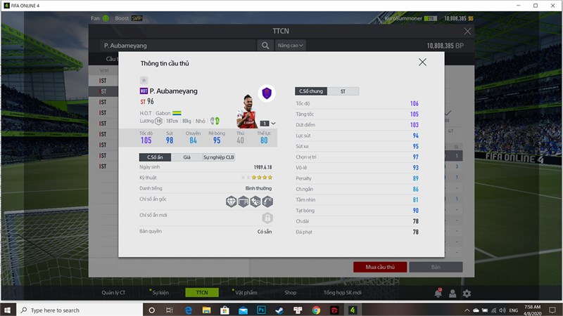 B&oacute;ng ma tốc độ Aubameyang