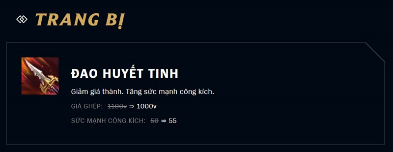 Giảm giá thành và tăng SMCK cho Đao Huyết Tinh