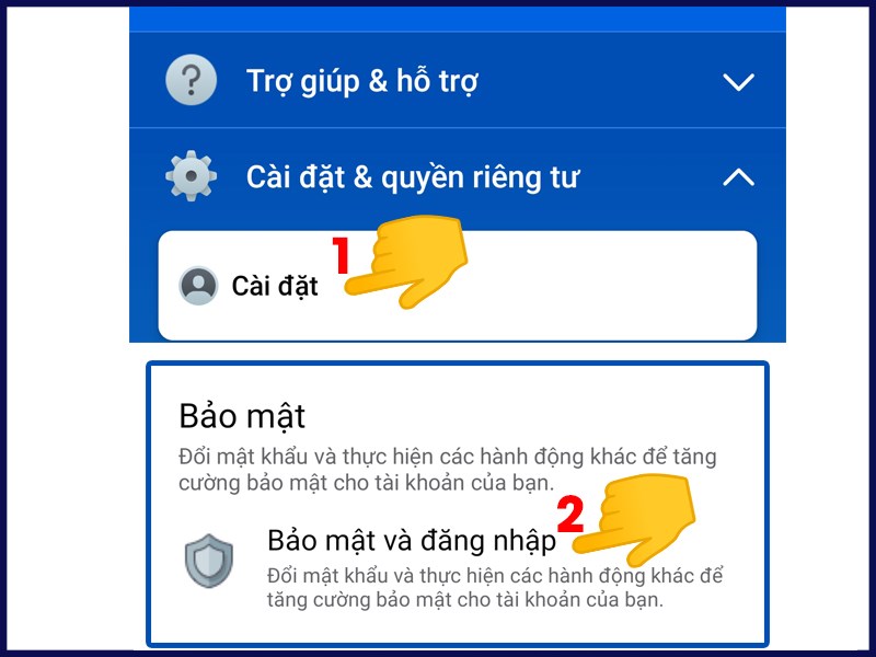 Bảo mật và đăng nhập tài khoản Facebook