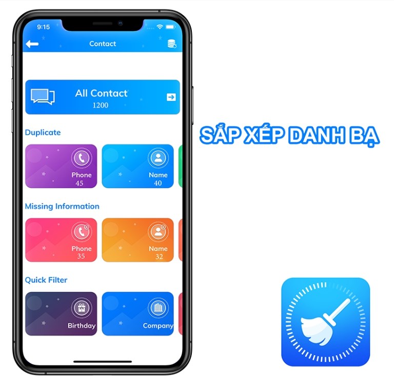 Dọn dẹp danh bạ trùng lặp nhanh chóng