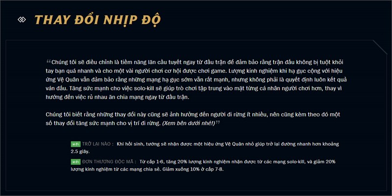 Thay đổi nhịp độ