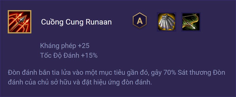 Trang bị Cuồng Cung Runaan