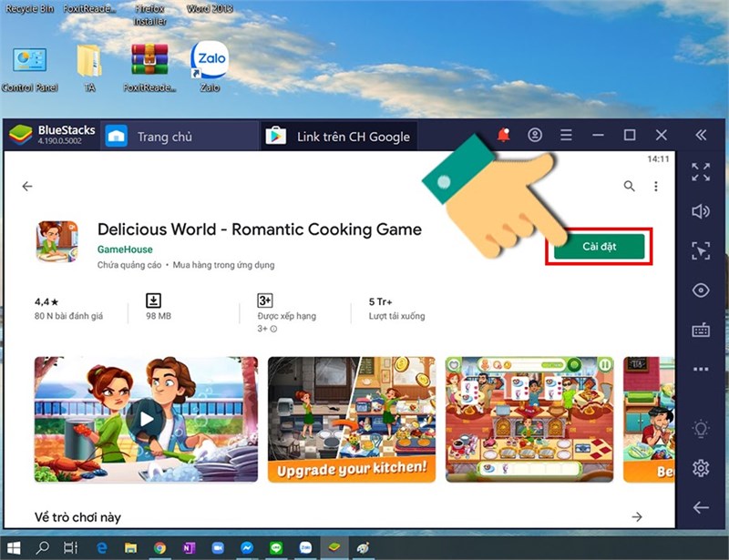 Cách tải và cài đặt Delicious World trên máy tính đơn giản nhất
