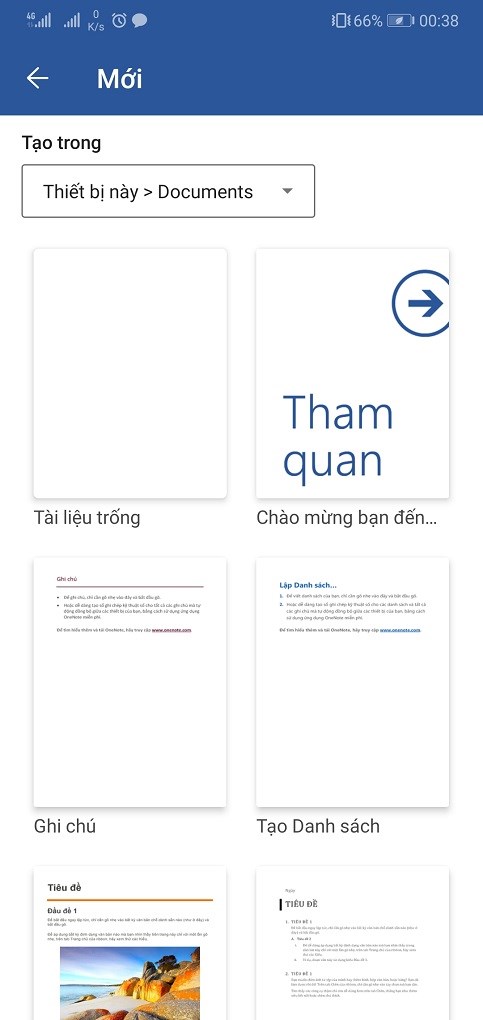 Tạo, chỉnh sửa file word nhanh chóng