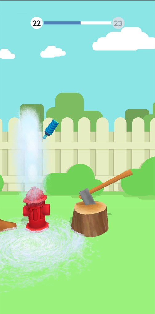 Trụ nước cứu hỏa phun nước khi bị chai chạm v&agrave;o