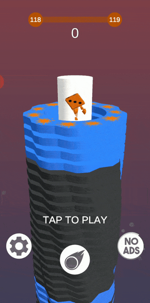 Khi va chạm với phần đen của tầng th&aacute;p, b&oacute;ng sẽ vỡ