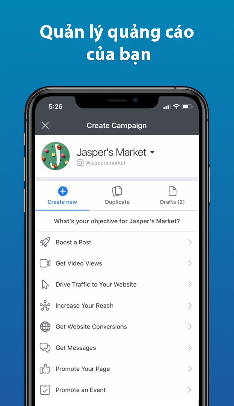 Quản l&yacute; quảng c&aacute;o của bạn