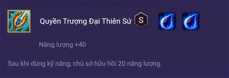 Trang bị Quyền Trượng Đại Thiên Sứ