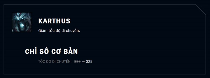 Giảm tốc độ di chuyển.