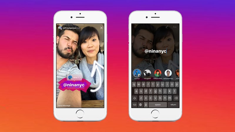  Instagram Stories- tag bạn bè vào câu chuyện