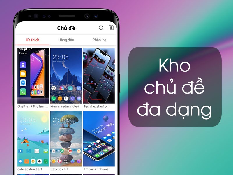 Kho chủ đề v&ocirc; c&ugrave;ng đa dạng phong ph&uacute;