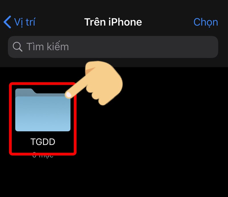 Nhấn giữ file cần n&eacute;n
