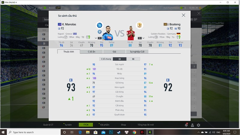 Cặp trung vệ th&ograve;ng-dập