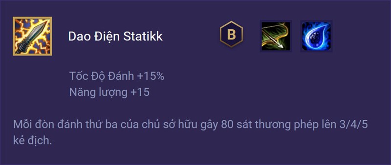 Trang bị Dao Điện Statikk