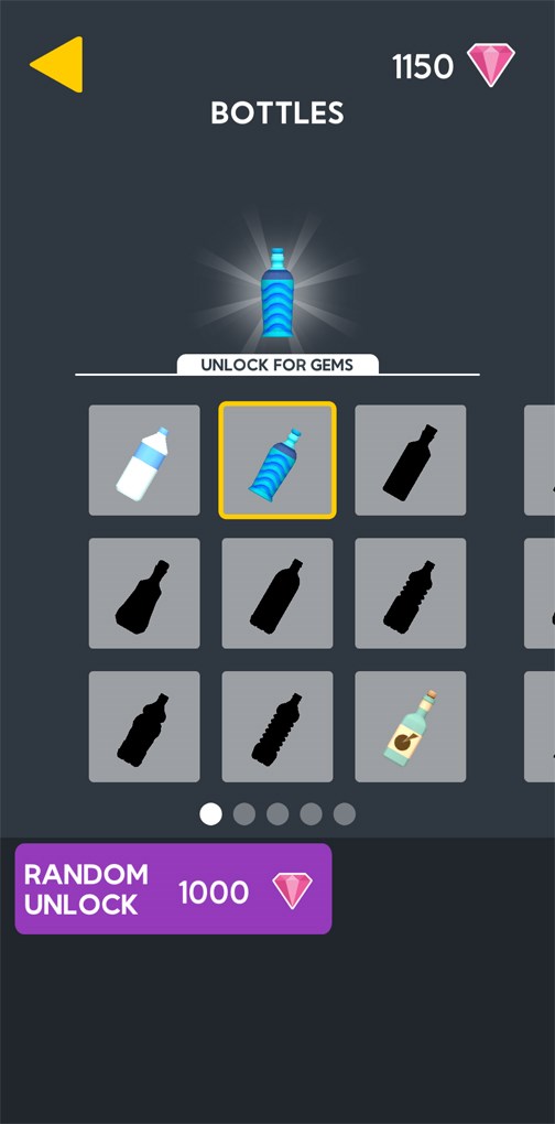 Bộ sưu tập chai trong tr&ograve; chơi