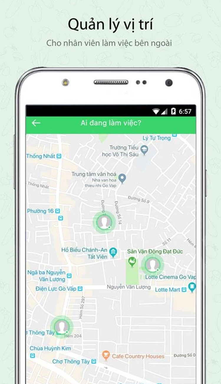 Quản lý chặt chẽ vị trí của nhân viên làm việc bên ngoài