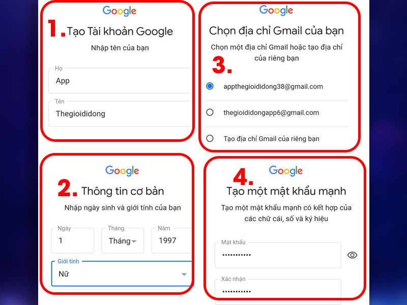 Cách Tạo Tài Khoản Gmail Trên Điện Thoại Đơn Giản Nhất