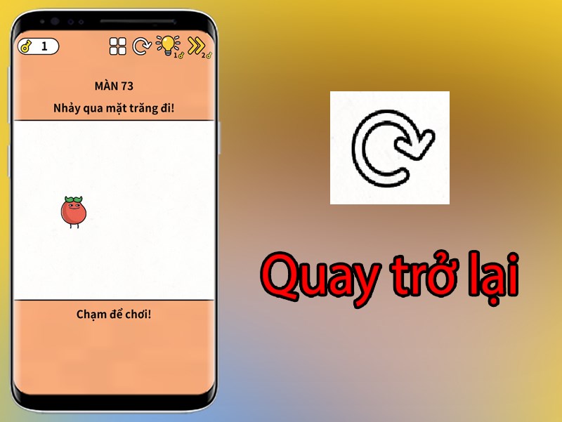 Tính năng quay lại trong trò chơi Brain game: IQ challenge