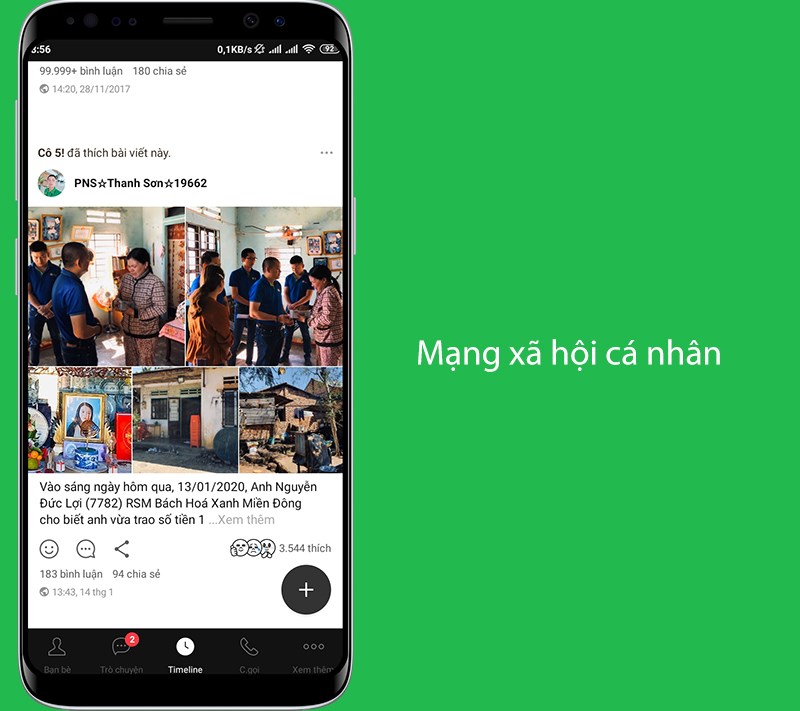 Mạng xã hội cá nhân thú vị trên Line