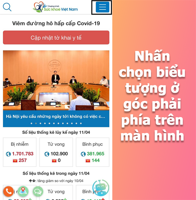 Hướng dẫn đăng nhập Sức khỏe Việt Nam&nbsp;