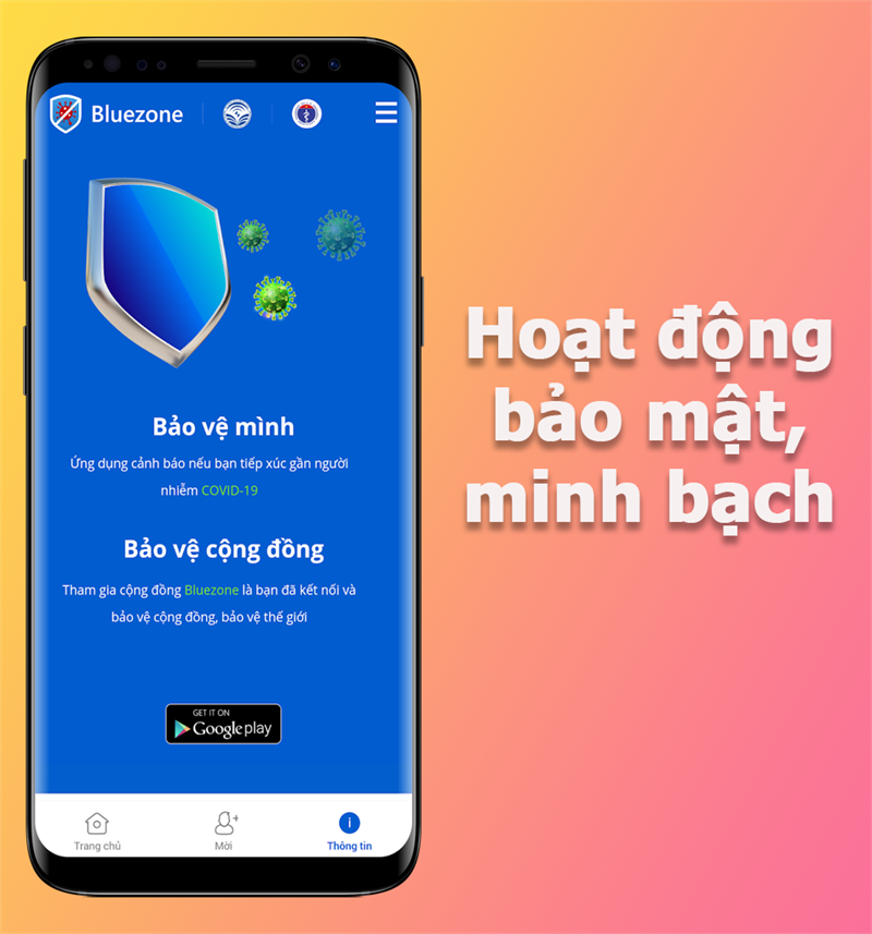 Bluezone có hệ thống bảo mật an toàn 