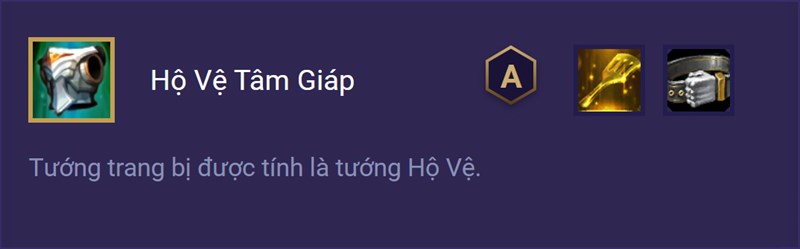 Trang bị Hộ Vệ Tâm Giáp