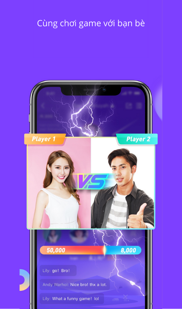 Cùng chơi game với bạn bè 