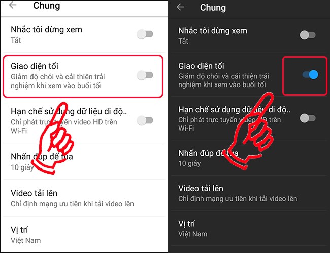 Hướng dẫn cách bật chế độ Dark Mode trên Youtube cho điện thoại