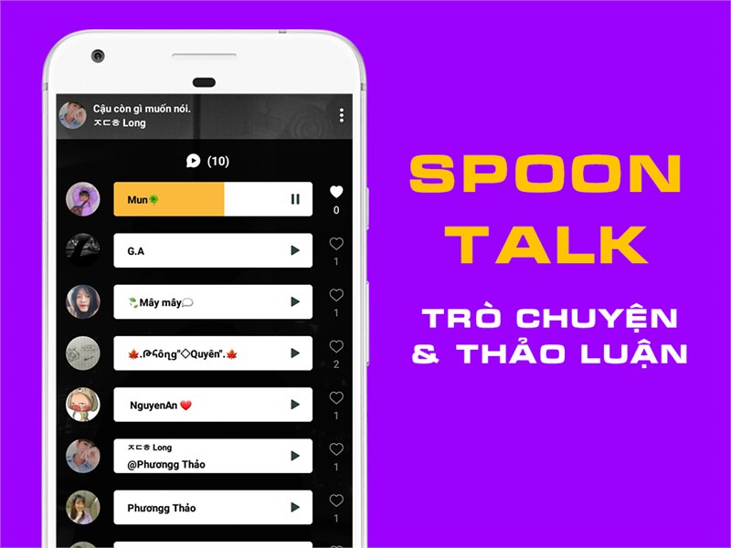 Tương tác trực tiếp bằng âm thanh với SPOON TALK