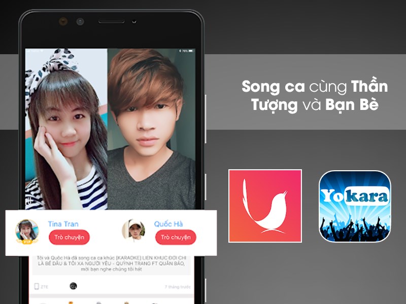 Yokara - Song ca c&ugrave;ng thần tượng v&agrave; bạn b&egrave;