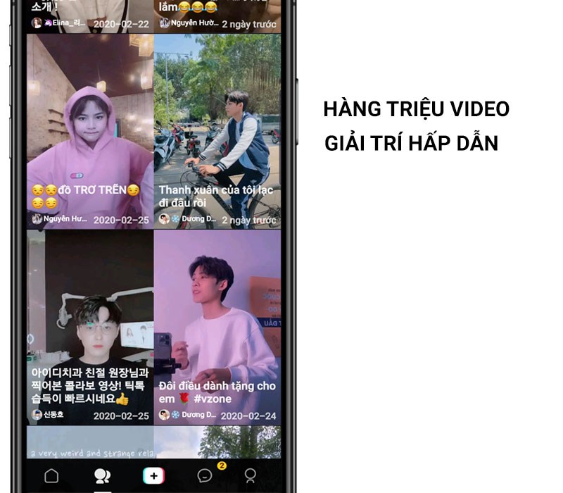 Hàng triệu video giải trí hấp dẫn, chất lượng