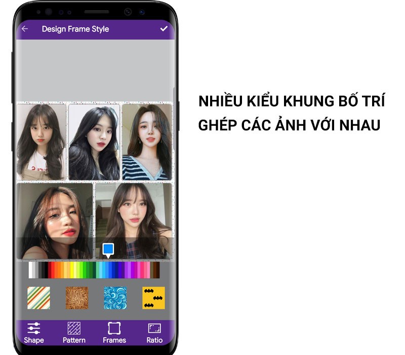 Nhiều mẫu bố trí khung
