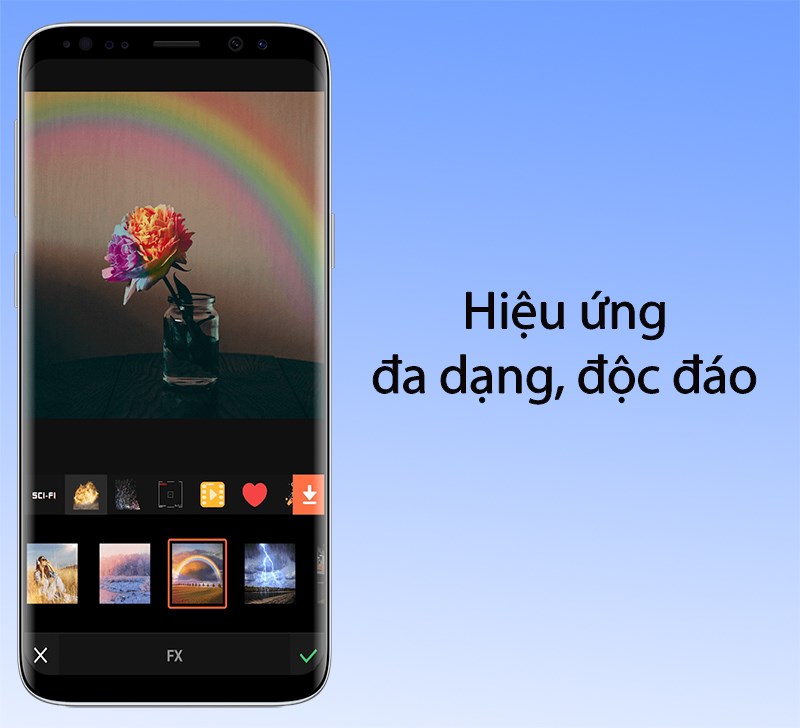 Hiệu ứng cầu vồng trong VivaVideo