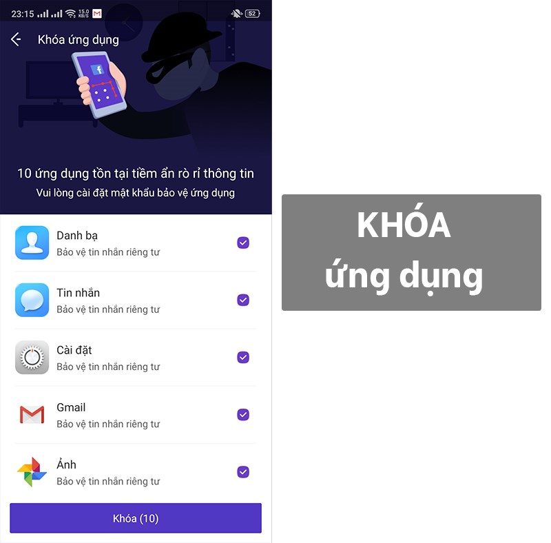 Khóa ứng dụng siêu việt