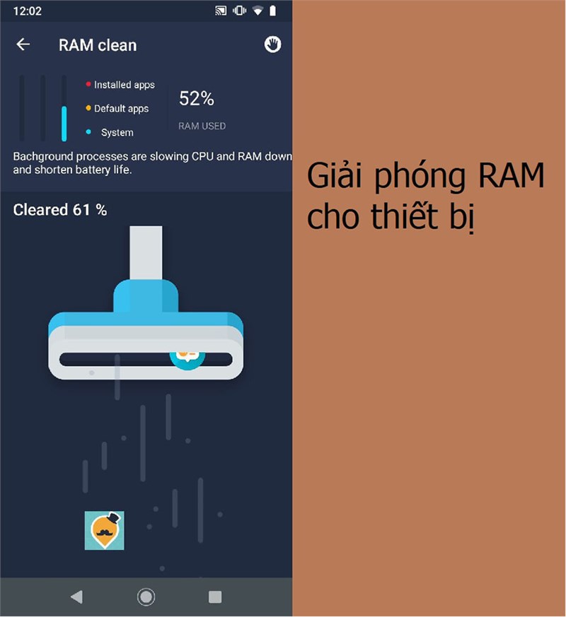 giải ph&oacute;ng ram cho thiết bị