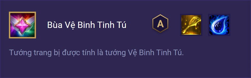 Trang bị Bùa Vệ Binh Tinh Tú