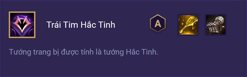 Trang bị Trái Tim Hắc Tinh