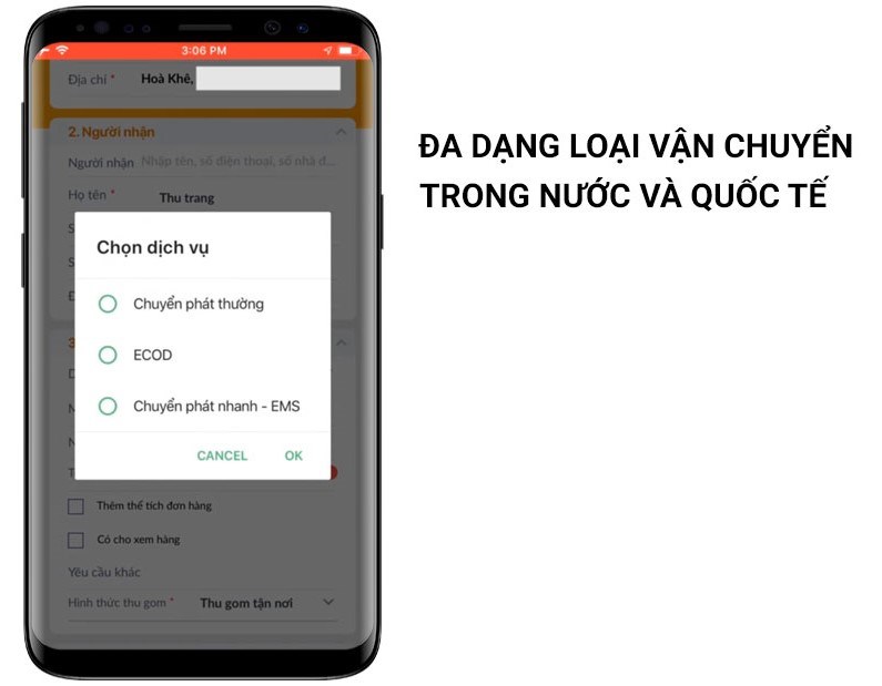 Đa dạng loại hình dịch vụ