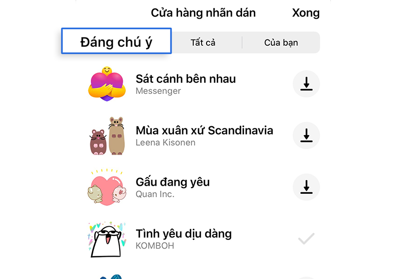 Mục Đáng chú ý